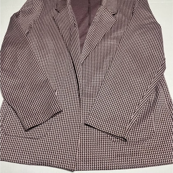 Maurices Houndstooth Blazer – Classic  lavender Check Jacket, Oversized Fit, XXL - Picture 2 of 7